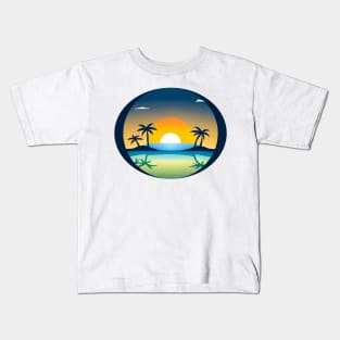 Tropical Island Vibes - Tropical Vibe Kids T-Shirt